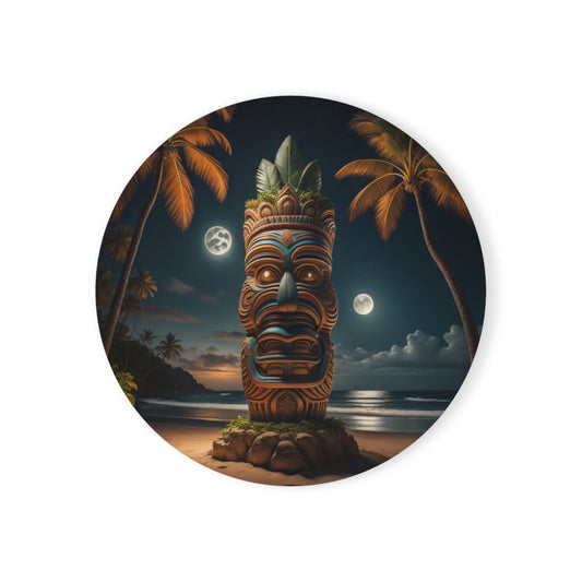 Tiki Coaster Cork Back