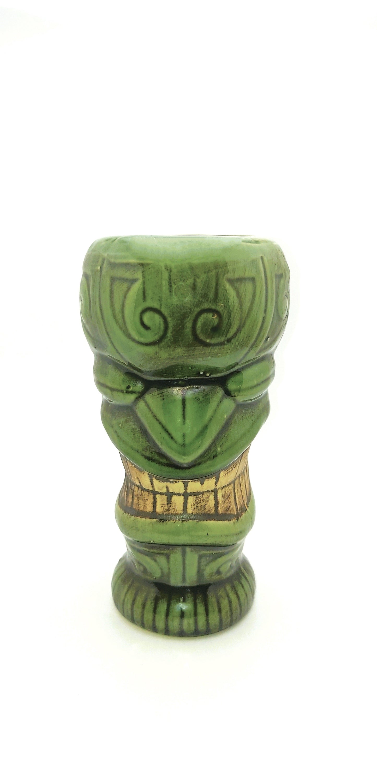 Green Dirty Dick Tiki Mug