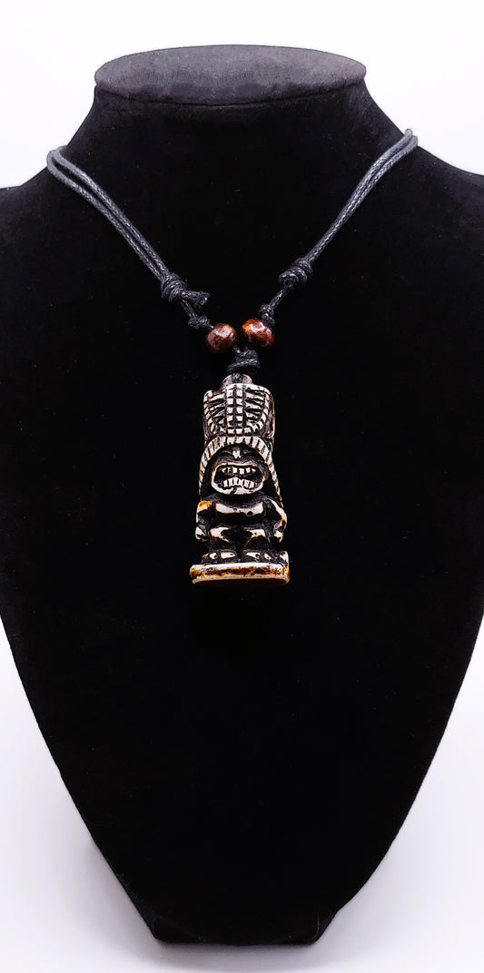 Resin Pendant "Lono" Tiki Necklace