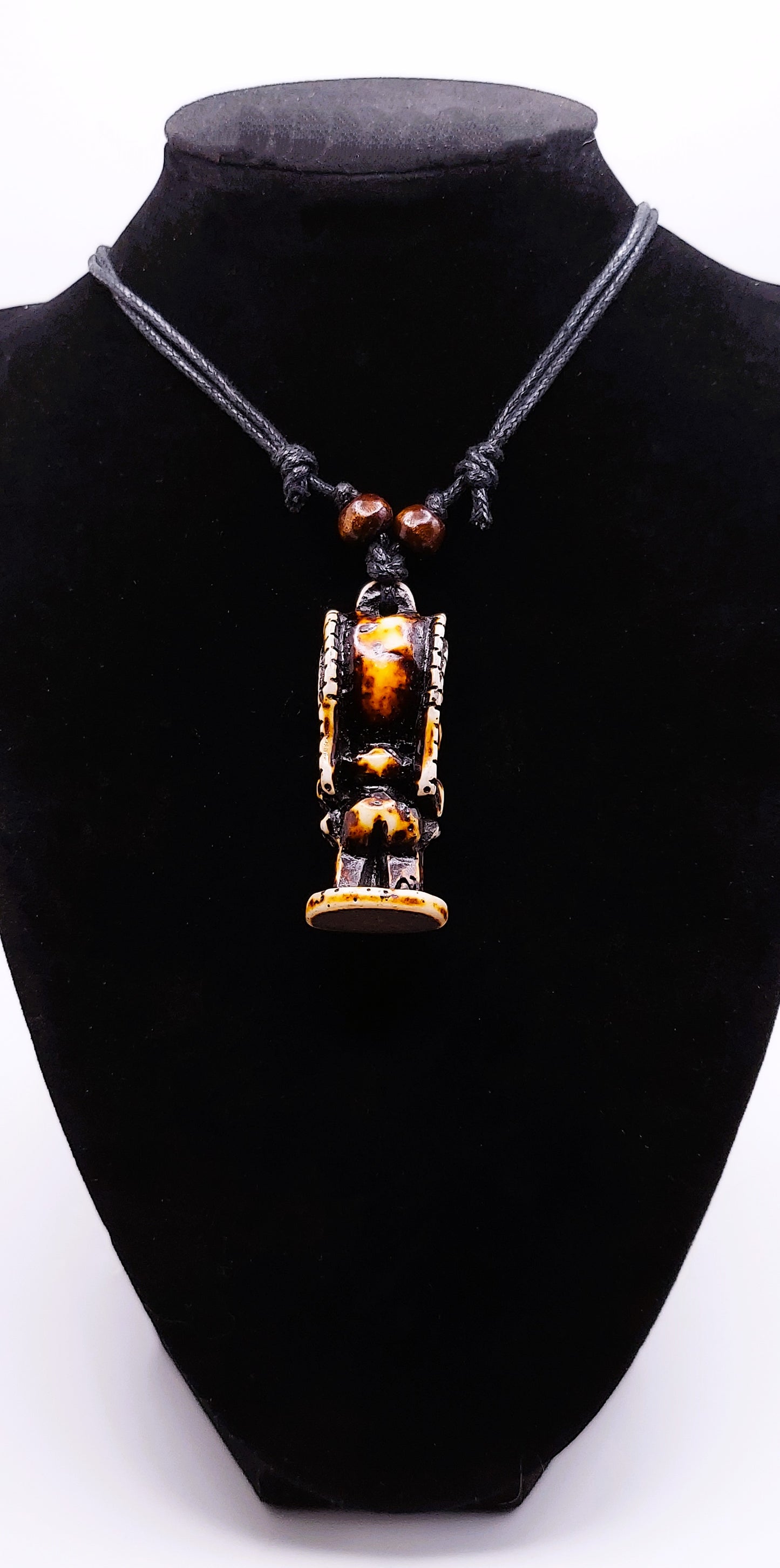 Resin Pendant "Ku" Tiki Necklace