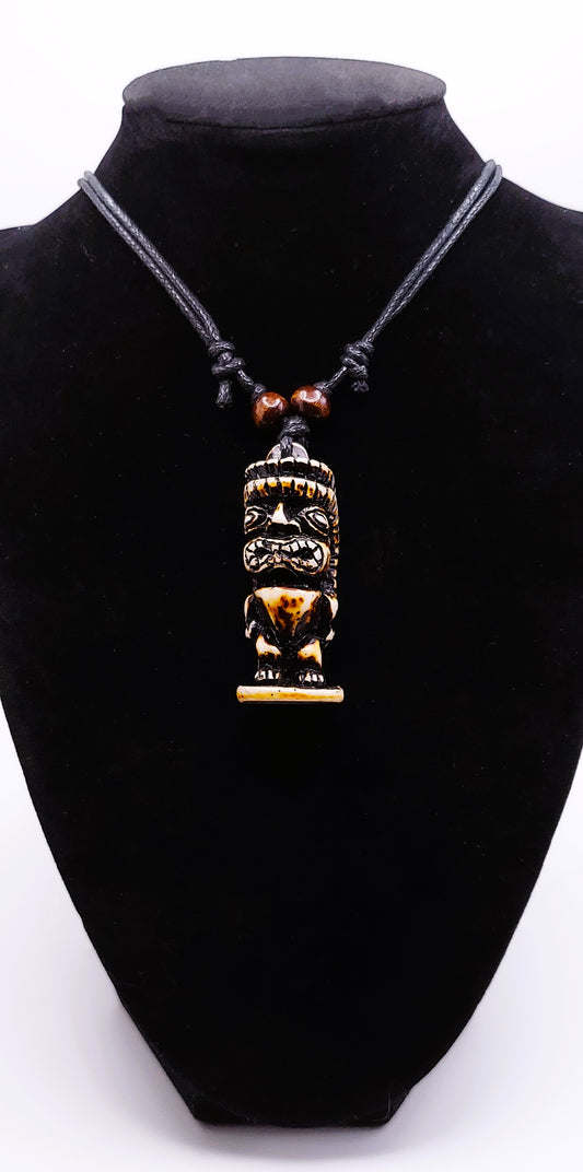 Resin Pendant "Ku" Tiki Necklace