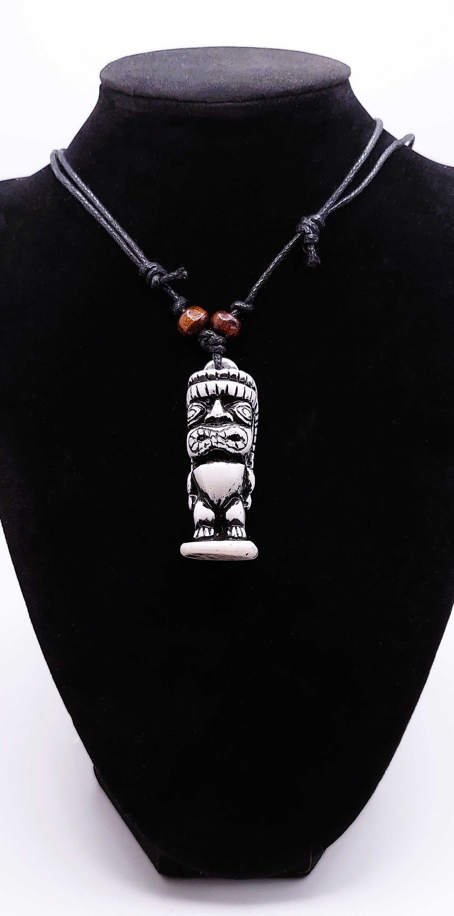 Resin Pendant "Ku" Tiki Necklace