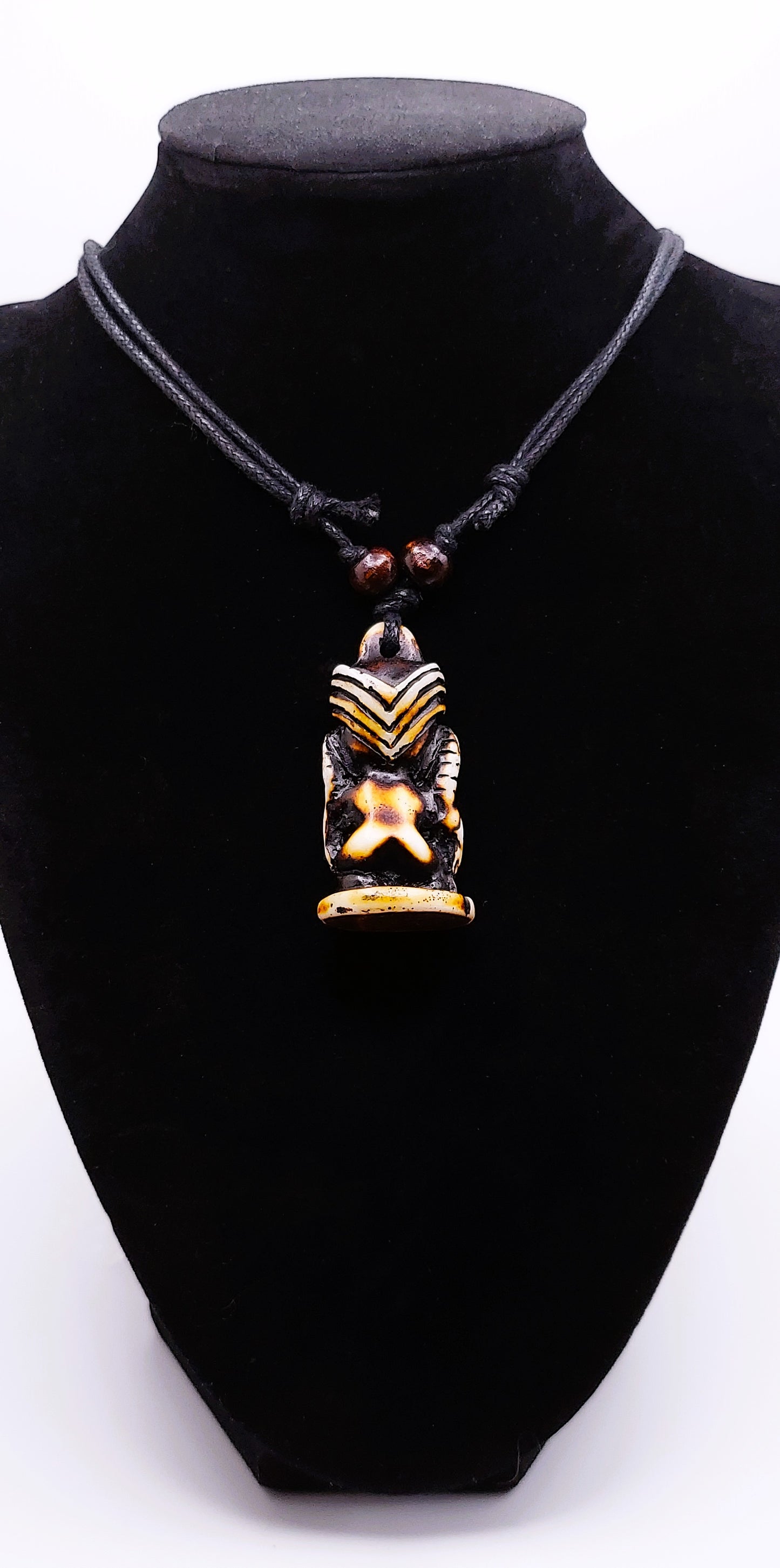 Resin Pendant "Kane" Tiki Necklace